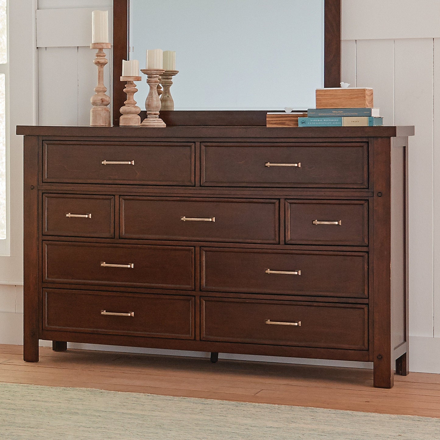 Barstow 9-Drawer Rectangular Dresser Pinot Noir Collection: Barstow SKU: 206433 coastmega