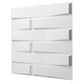 Art3d Decorative 3D PVC Wall Panel for Interior Décor, 12-Pack 19.7 x 19.7 in. White MEGA