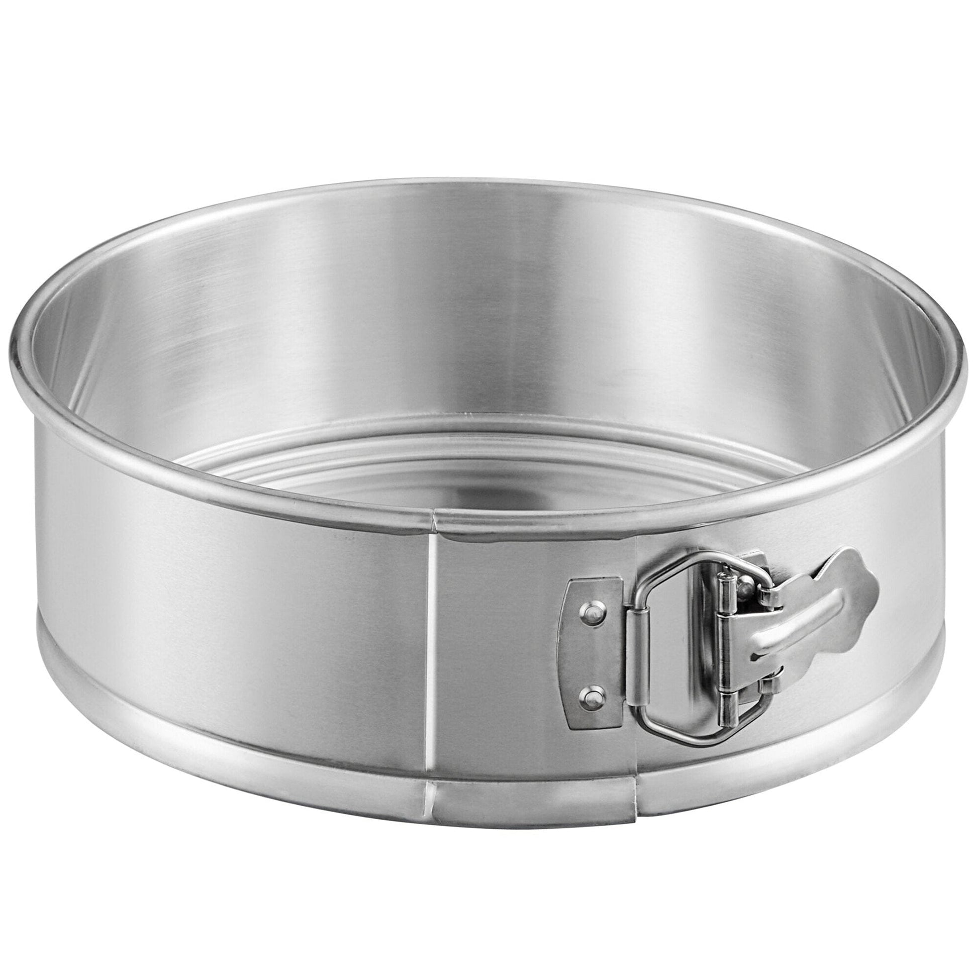 Royal Industries 9 inch x 3 inch Natural Finish Aluminum Springform Cake Pan   Try this 9 inch x 3 inch aluminum springform pan for cheesecakes, battercakes, and other specialty items-ROYSFP0903 Hannah's Variety Store