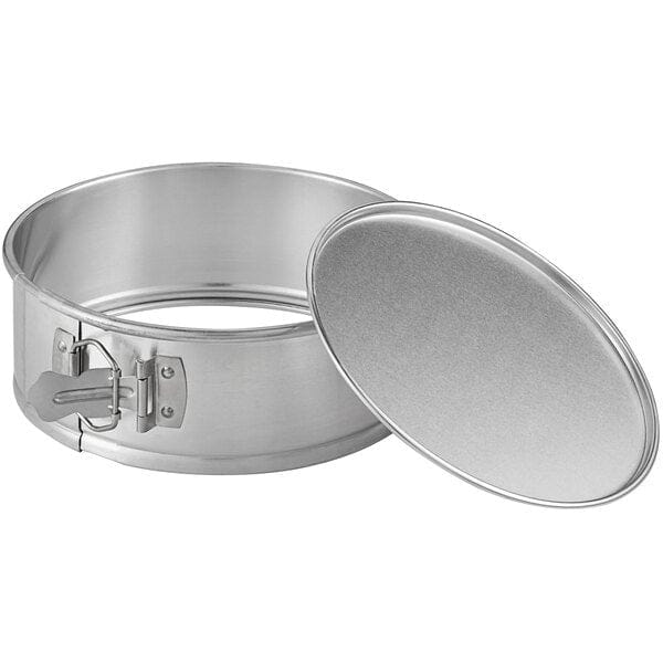 Royal Industries 8 inch x 3 inch Natural Finish Aluminum Springform Cake Pan   Try this  8 inch x 3 inch aluminum springform pan for cheesecakes, battercakes, and other specialty items   -ROY SFP 0803 Hannah's Variety Store