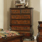 Exeter 6-Drawer Chest (Dark Burl) - 222755 coastmega