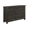 Atascadero 9-Drawer Dresser Weathered Carbon Collection: Cultivate Your Own Unique Bedroom Layout With This Dresser, Exquisite Vineyard Inspired Design Comes To Life In Weathered Carbon Finish. SKU: 222883