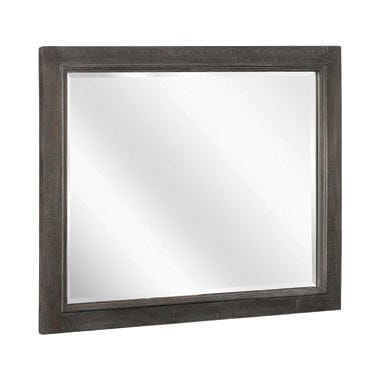Atascadero Rectangular Mirror Weathered Carbon Collection: Add This Rustic Dresser Mirror To Your Bedroom For A Bold Accent. A Perfect Match For The Dresser From This Same Collection, The Dresser Mirror Easily Attaches For A Seamless Look. SKU: 222884 coastmega