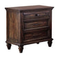 Avenue 3-Drawer Nightstand Weathered Burnished Brown SKU: 223032 coastmega