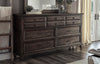 Avenue 10-Drawer Dresser Weathered Burnished Brown SKU: 223033