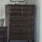 Avenue 8-Drawer Chest Weathered Burnished Brown SKU: 223035 coastmega