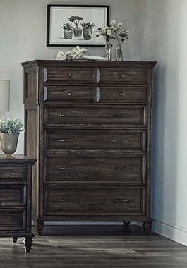 Avenue 8-Drawer Chest Weathered Burnished Brown SKU: 223035
