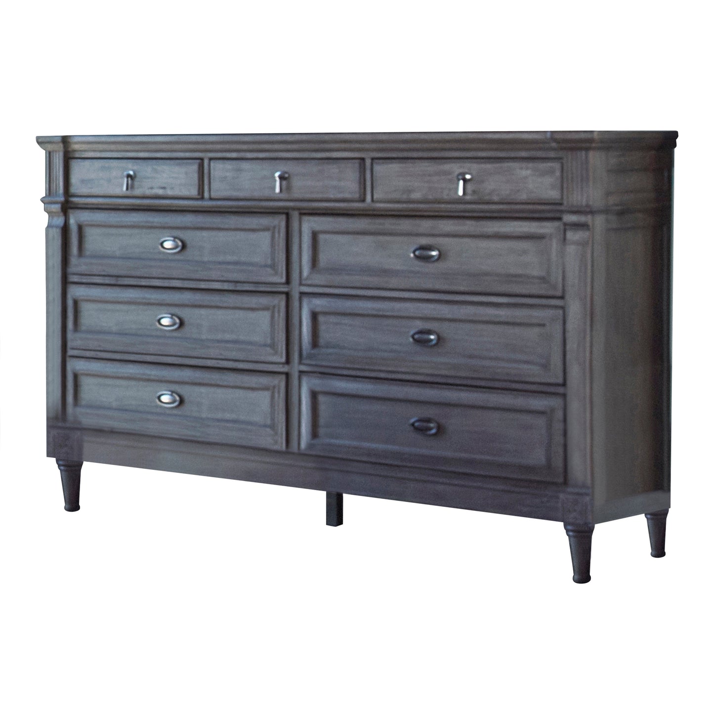 Alderwood 9-Drawer Dresser French Grey SKU: 223123 coastmega
