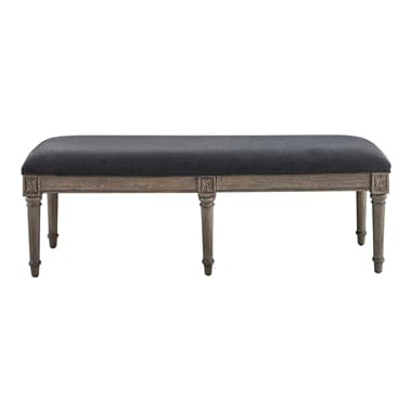Alderwood Upholstered Bench French Grey SKU: 223126 coastmega