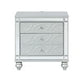 Gunnison 2-Drawer Nightstand Silver Metallic, Bring Modern Glam To A Classic Design With This Transitional Two-Drawer Nightstand, Dual USB Ports And Delicate Bun Feet Complete The Design Of This Exquisite Accent Piece. .  SKU: 223212 coastmega
