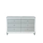 Gunnison 6-Drawer Dresser Silver Metallic, Give Your Home A Modern Glam Update To Classic Design With This Transitional Six-Drawer Dresser. It Features A Giltzy Design That Takes Center Stage In Any Modern Bedroom.  SKU: 223213 coastmega