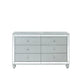 Gunnison 6-Drawer Dresser Silver Metallic, Give Your Home A Modern Glam Update To Classic Design With This Transitional Six-Drawer Dresser. It Features A Giltzy Design That Takes Center Stage In Any Modern Bedroom.  SKU: 223213 coastmega