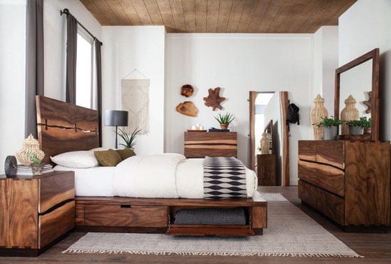 Winslow Storage Queen Bed Smokey Walnut And Coffee Bean Collection: Winslow SKU: 223250SQ coastmega