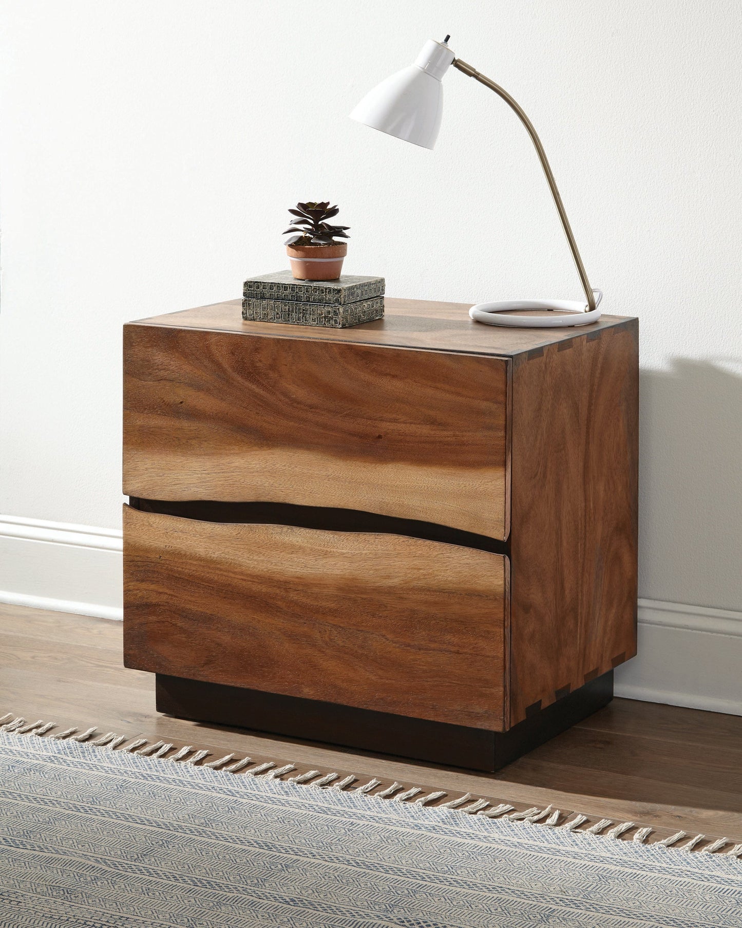 Winslow 2-Drawer Nightstand Smokey Walnut And Coffee Bean Collection: Winslow SKU: 223252 coastmega