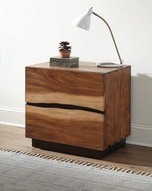 Winslow 2-Drawer Nightstand Smokey Walnut And Coffee Bean Collection: Winslow SKU: 223252 coastmega