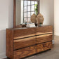 Winslow 6-Drawer Dresser Smokey Walnut And Coffee Bean Collection: Winslow SKU: 223253 coastmega