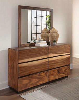 Winslow 6-Drawer Dresser Smokey Walnut And Coffee Bean Collection: Winslow SKU: 223253 coastmega