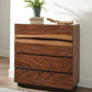 Winslow 4-Drawer Chest Smokey Walnut And Coffee Bean Collection: Winslow SKU: 223255 coastmega