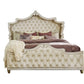Antonella Upholstered Tufted Bed Ivory And Camel SKU: 223521KE coastmega
