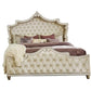 Antonella Upholstered Tufted Bed Ivory And Camel SKU: 223521KE coastmega