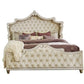 Antonella Upholstered Tufted Bed Ivory And Camel SKU: 223521KW coastmega