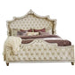 Antonella Upholstered Tufted Bed Ivory And Camel SKU: 223521KW coastmega