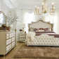 Antonella Upholstered Tufted Bed Ivory And Camel SKU: 223521Q coastmega