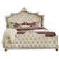 Antonella Upholstered Tufted Bed Ivory And Camel SKU: 223521Q coastmega