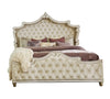 Antonella Upholstered Tufted Bed Ivory And Camel SKU: 223521Q