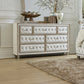 Antonella 7-Drawer Upholstered Dresser Ivory And Camel SKU: 223523 coastmega