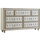 Antonella 7-Drawer Upholstered Dresser Ivory And Camel SKU: 223523 coastmega