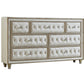 Antonella 7-Drawer Upholstered Dresser Ivory And Camel SKU: 223523 coastmega
