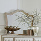Antonella Mirror With Nail head Trim Camel SKU: 223524 coastmega