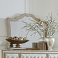 Antonella Mirror With Nail head Trim Camel SKU: 223524 coastmega