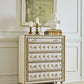 Antonella 5-Drawer Upholstered Chest Ivory And Camel SKU: 223525 coastmega