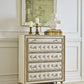 Antonella 5-Drawer Upholstered Chest Ivory And Camel SKU: 223525 coastmega