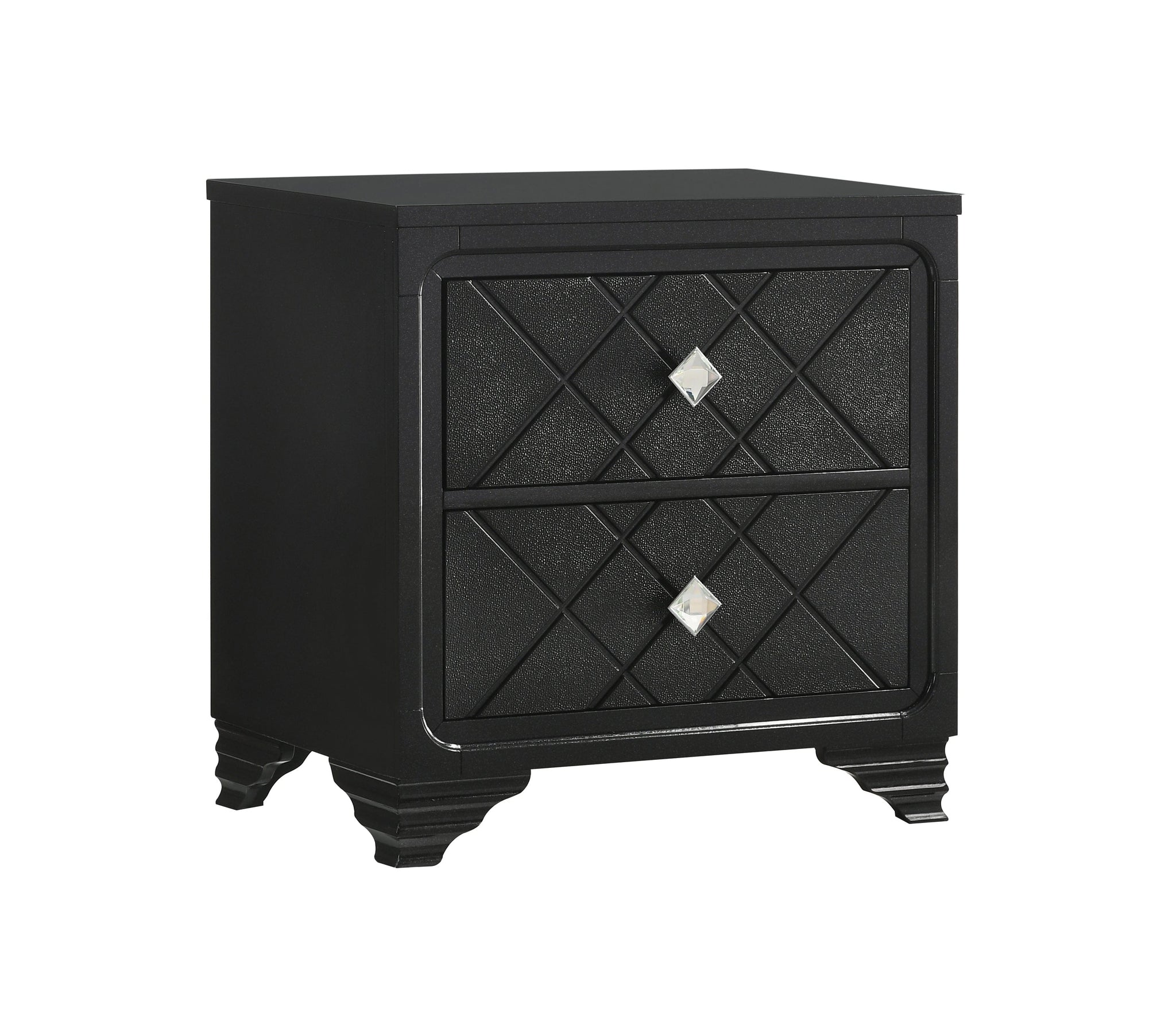 Penelope 2-Drawer Nightstand Black, You Will Love This Two-Drawer Dres –  ebuystt