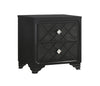 Penelope 2-Drawer Nightstand Black, You Will Love This Two-Drawer Dresser With Incredible Aesthetic Appeal, Easily Open On Metal Glides, This Nightstand Is A Standout Piece In Your Sleeping Spa. SKU: 223572