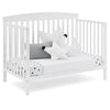 Delta Children White Hanover Convertible Crib  You can convert this crib to a toddler bed, daybed, and full-size bed; with 3-position adjustable mattress support and sturdy and built to last wood construction-434014