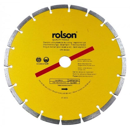 ROLSTON  4.5 Inch Tile Cutting Disc.,Size 115*22.23Millimeter – GRT P60 – Suitable For Most 115MM Electric Grinders – Ideal For, Plain Tiles, Bricks, Softclinker, Etc. Maximum RPM 13200. ROL24394