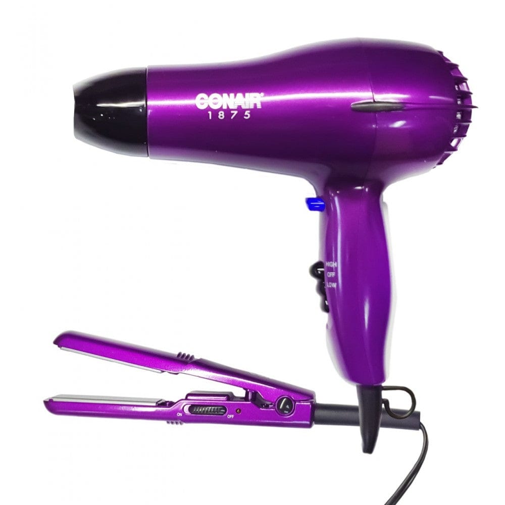 CONAIR 2-PK DRYER & STRAIGHTENER PURPLE - 247CS80NRAL Pie's Variety Store