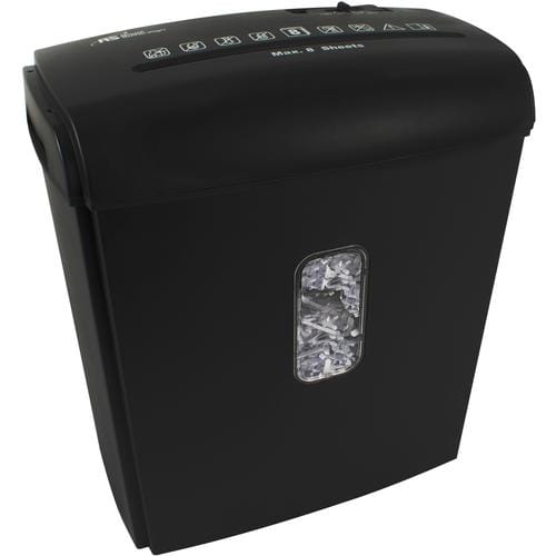 Royal Sovereign Paper Shredder This powerful paper 8-sheet, cross-cut shredder is practical and small. It can be easily placed on any desk and you can use it at your office or home. It comes with a lower basket with capacity of up to 3 gallons-440871