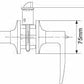 RAIDER Lever Keyed Entry Lockset 6841 Antique Copper (AC) for Office or Front Door MEGA