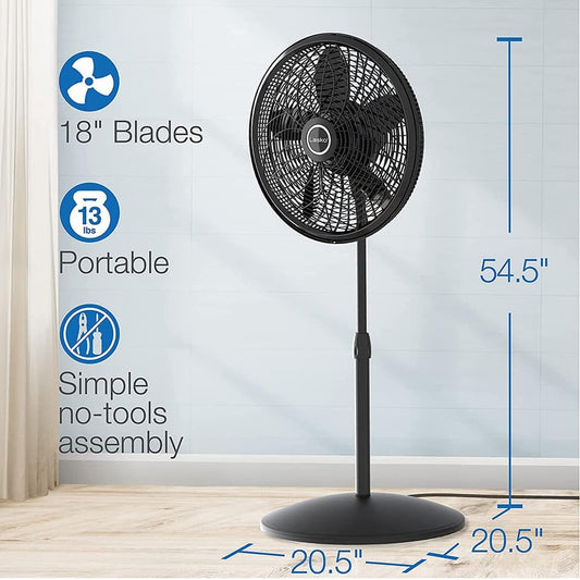 Whirlwind 18" High Performance Pedestal Fan - ww20012415 MEGA