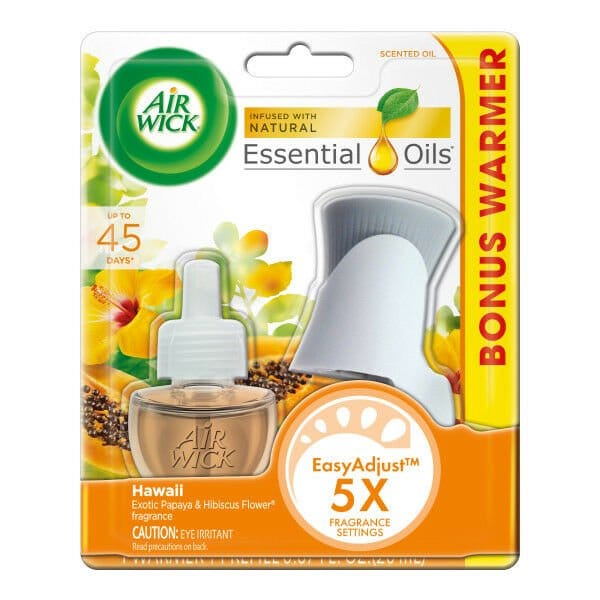 Air Wick Scented Oil Air Freshener Starter Kit, Hawaii Scent - AWSOAFSKHS1CT