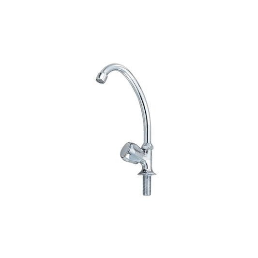 Chrome Finish Goose Neck Tap, 1/2". Water Flow Control - CHGM058 MEGA