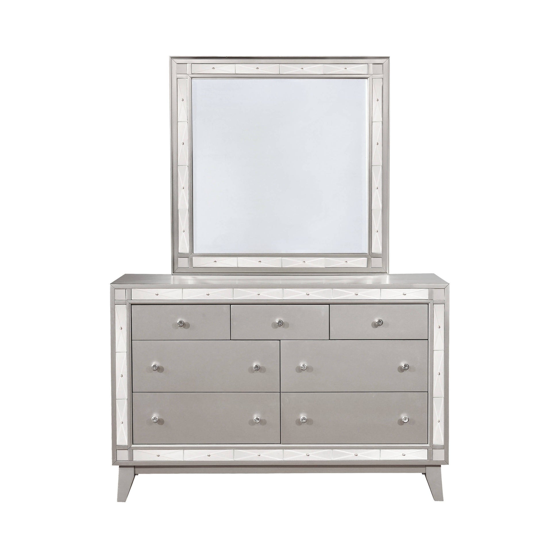 Leighton Beveled Mirror Metallic Mercury Collection: Transform A Sophisticated Space With This Radiant Transitional Mirror, This Mirror Looks Great Above A Mirror. Leighton SKU: 204924 coastmega