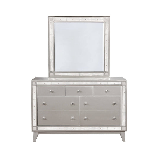 Leighton Beveled Mirror Metallic Mercury Collection: Transform A Sophisticated Space With This Radiant Transitional Mirror, This Mirror Looks Great Above A Mirror. Leighton SKU: 204924 coastmega