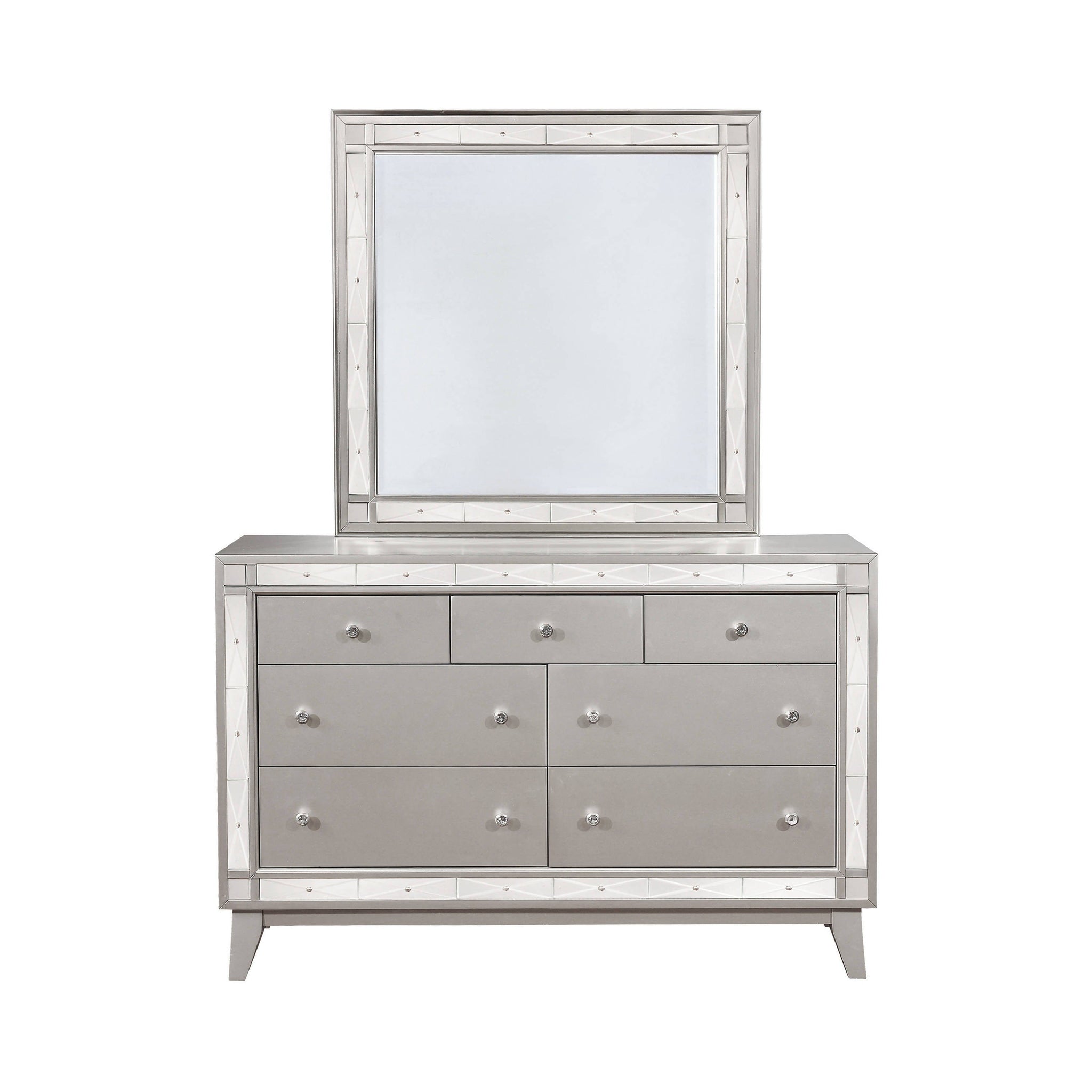 Leighton Beveled Mirror Metallic Mercury Collection: Transform A Sophisticated Space With This Radiant Transitional Mirror, This Mirror Looks Great Above A Mirror. Leighton SKU: 204924
