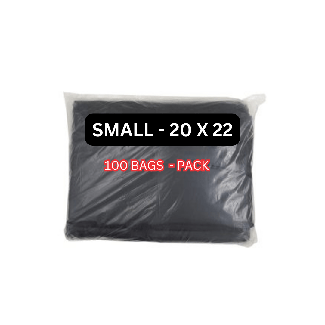 Mega Luxe Garbage Bags, ideally for cleanup jobs all around the home or office with strength and large capacity - Black.(Small, Medium, Large, Jumbo) - GB0004 ebuystt